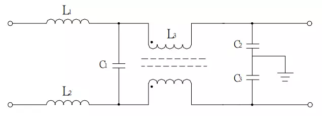 圖2 EMI濾波器電路